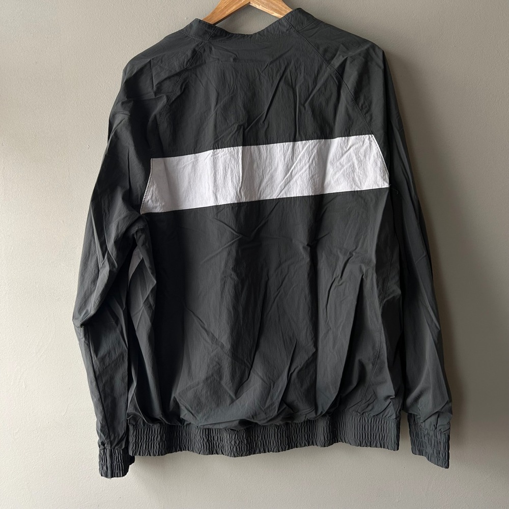Jordan Brand Basketball Pullover Jacket Men's Size‎ XL Gray White Zip Front - Picture 2 of 10